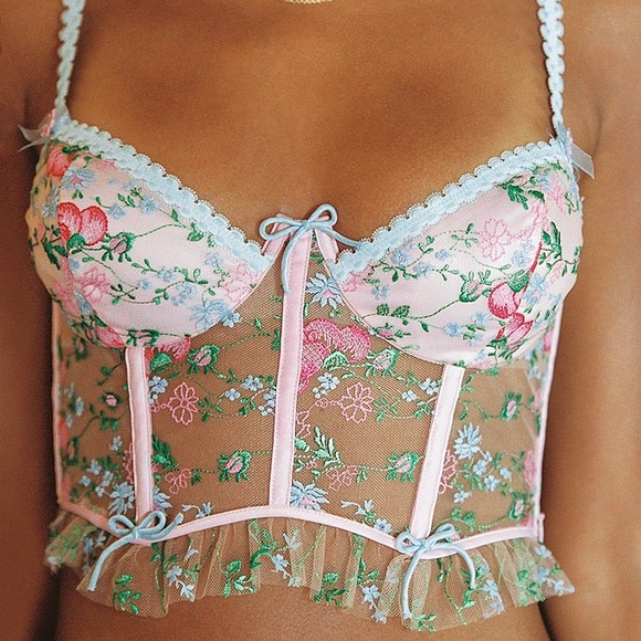 For Love and Lemons Victoria’s Secret Swaying Rose Bustier - Picture 3 of 7